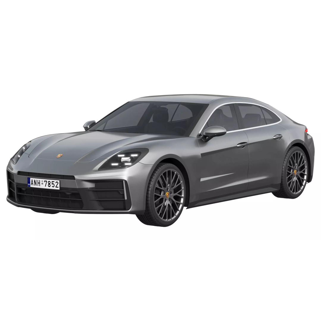 Porsche Panamera 3D Model – High Poly Vehicle for Games, FBX, OBJ - View 2