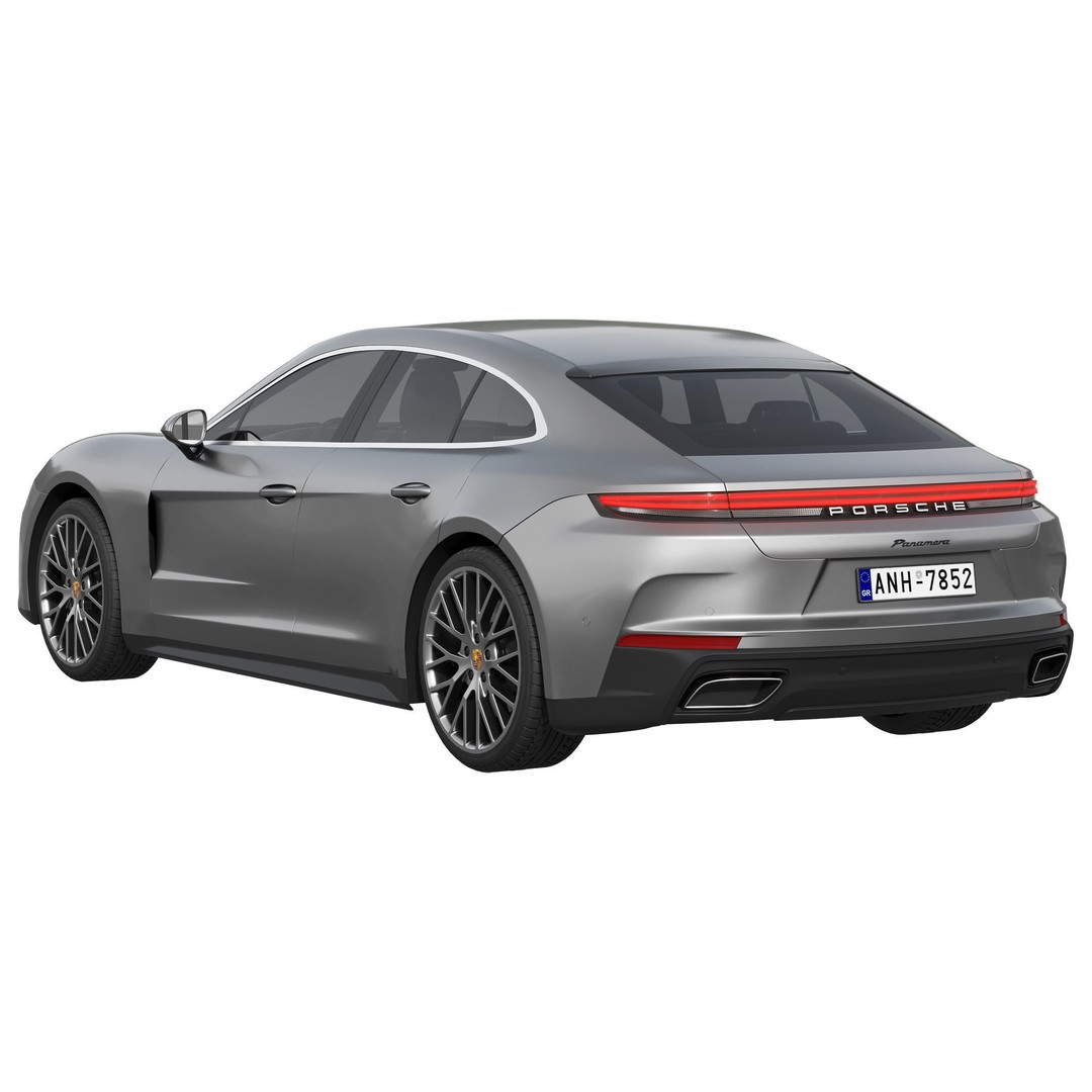 Porsche Panamera 3D Model – High Poly Vehicle for Games, FBX, OBJ - View 4
