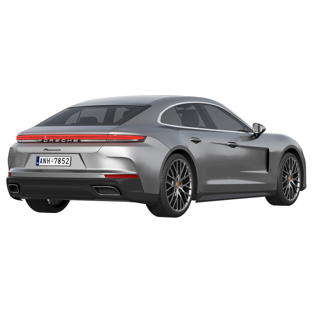 Porsche Panamera 3D Model – High Poly Vehicle for Games, FBX, OBJ - View 5