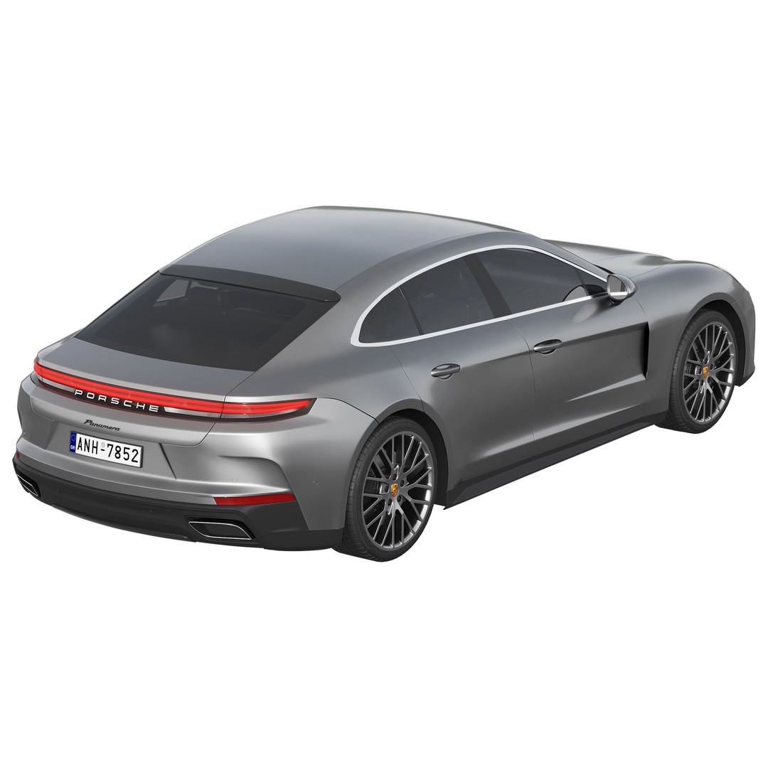 Porsche Panamera 3D Model – High Poly Vehicle for Games, FBX, OBJ - View 6