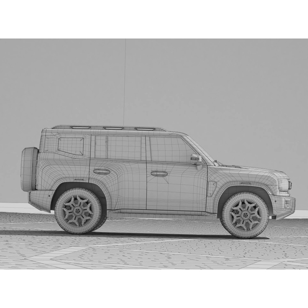 Jetour Traveller 3D Model – Mid-Size SUV with PBR Textures, FBX - View 11