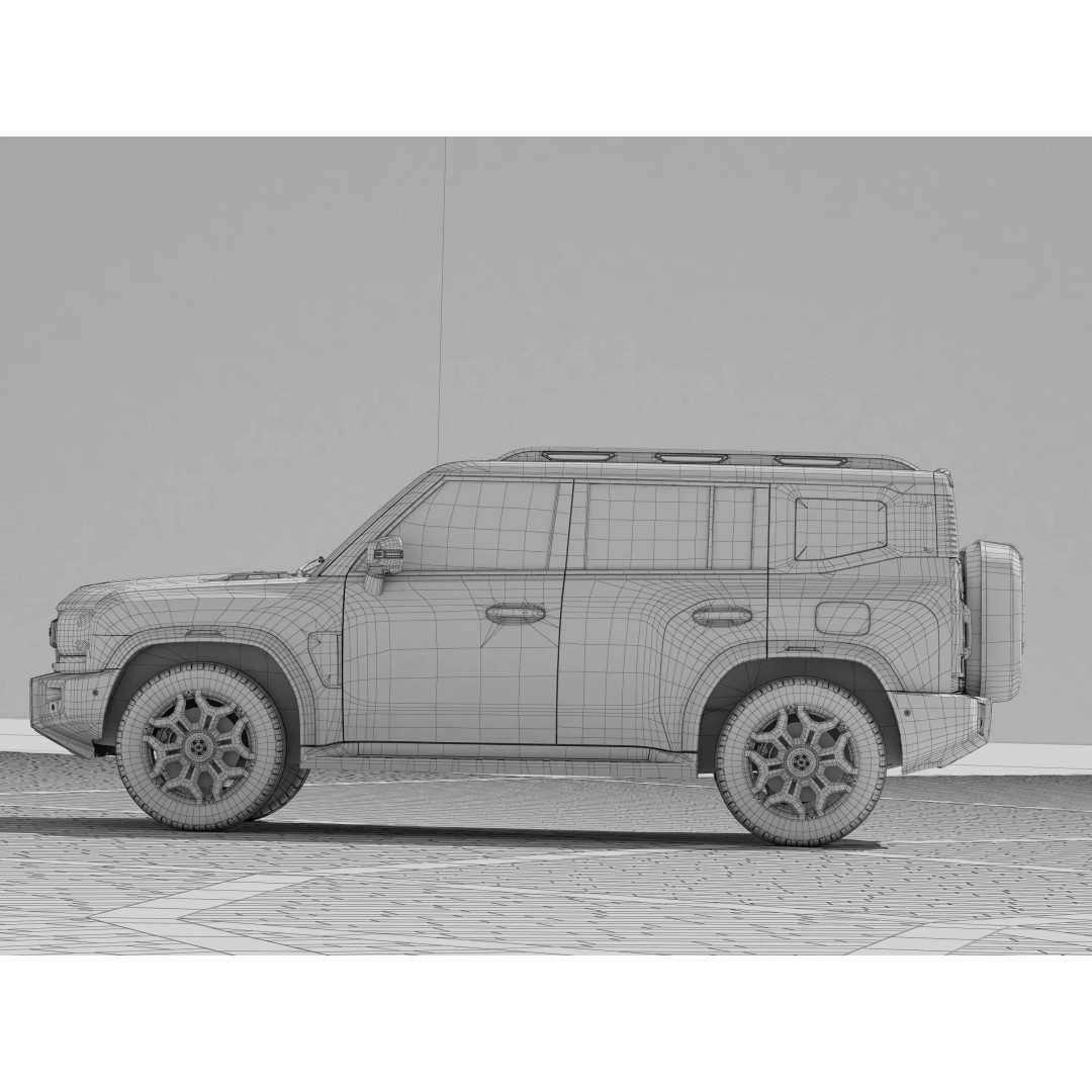 Jetour Traveller 3D Model – Mid-Size SUV with PBR Textures, FBX - View 8