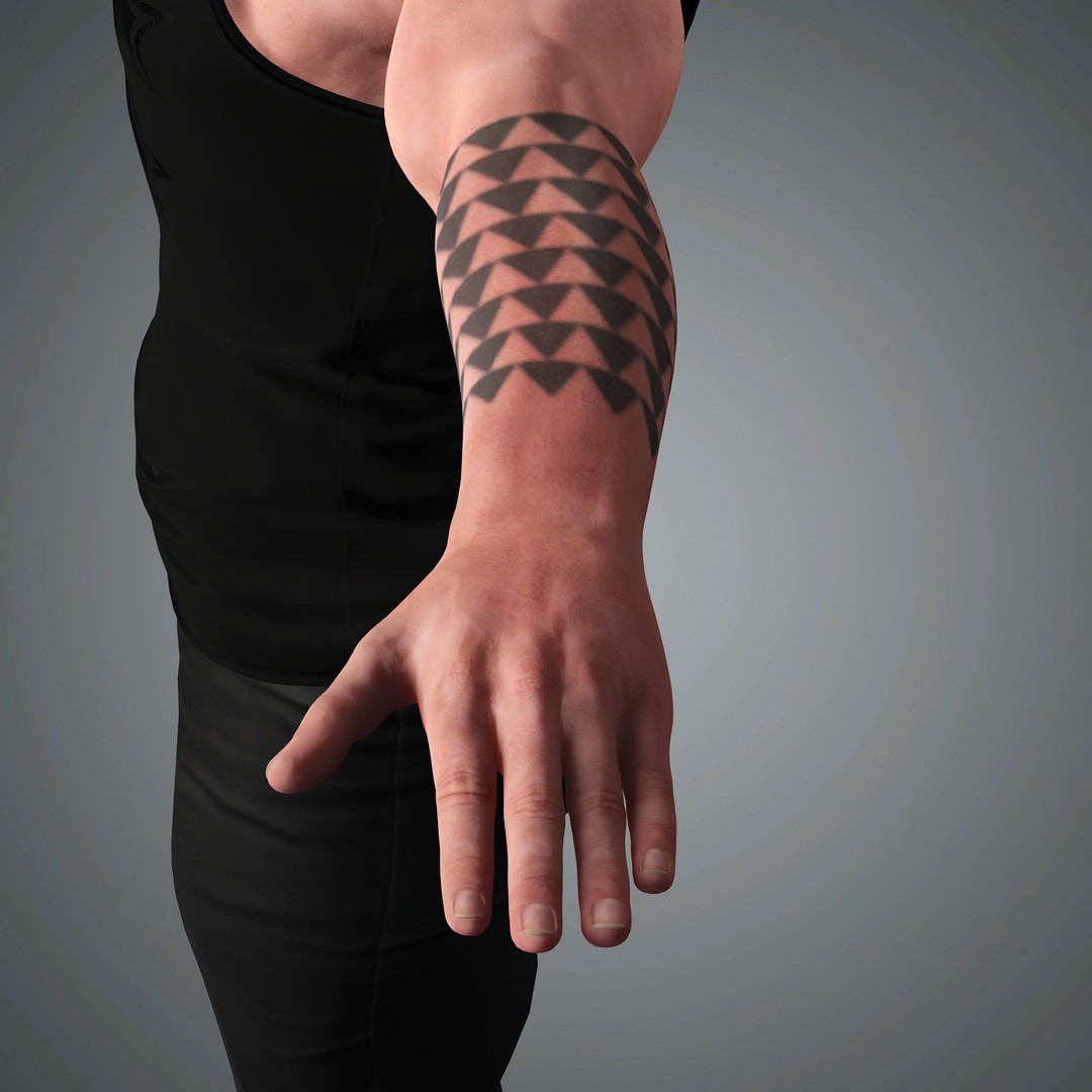 Jason Momoa Character 3D Model – Low Poly Rigged Game Asset, FBX, OBJ - View 15