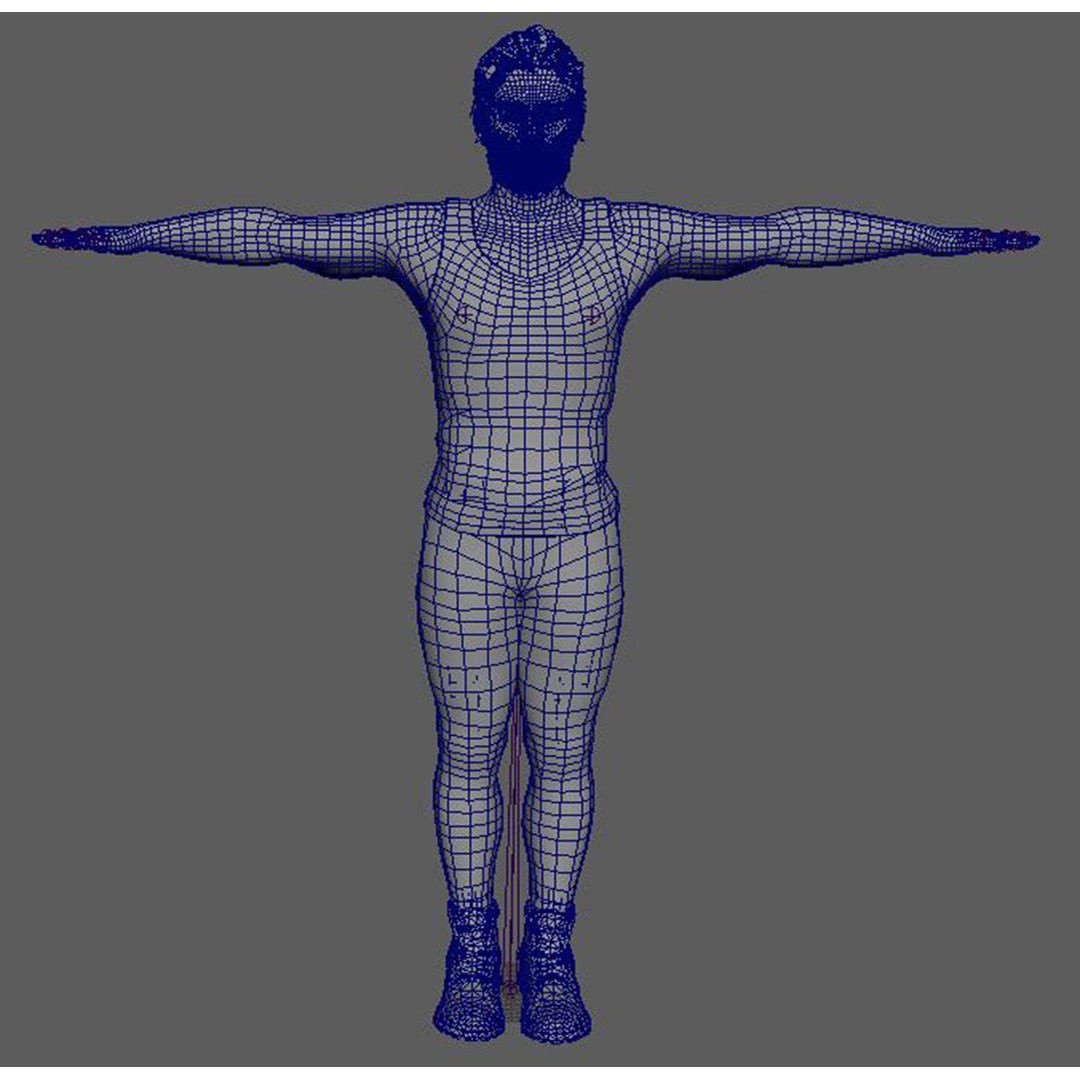 Jason Momoa Character 3D Model – Low Poly Rigged Game Asset, FBX, OBJ - View 23