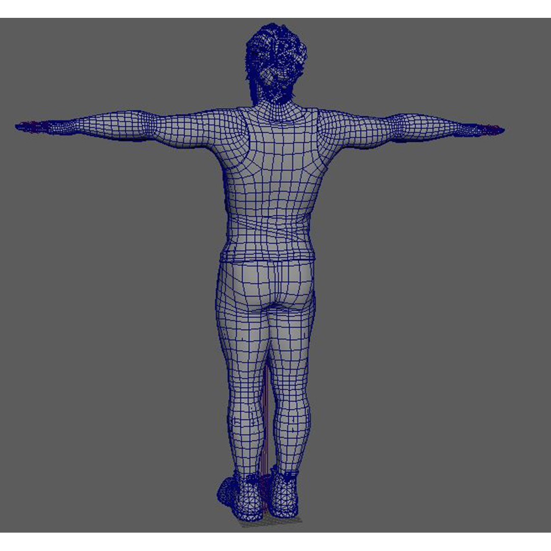 Jason Momoa Character 3D Model – Low Poly Rigged Game Asset, FBX, OBJ - View 24