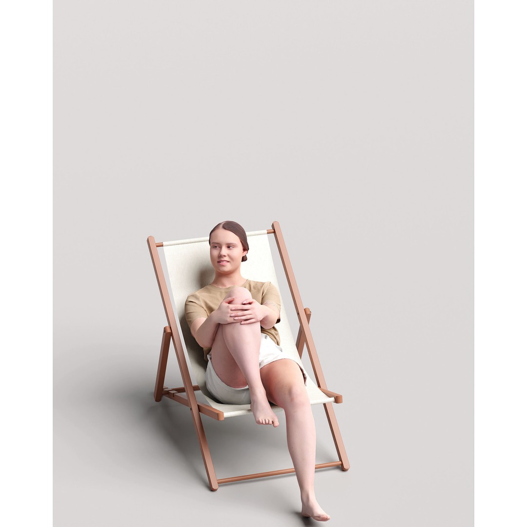 Humano Woman 3D Model – Realistic Posed Character, Multiple Formats - View 10