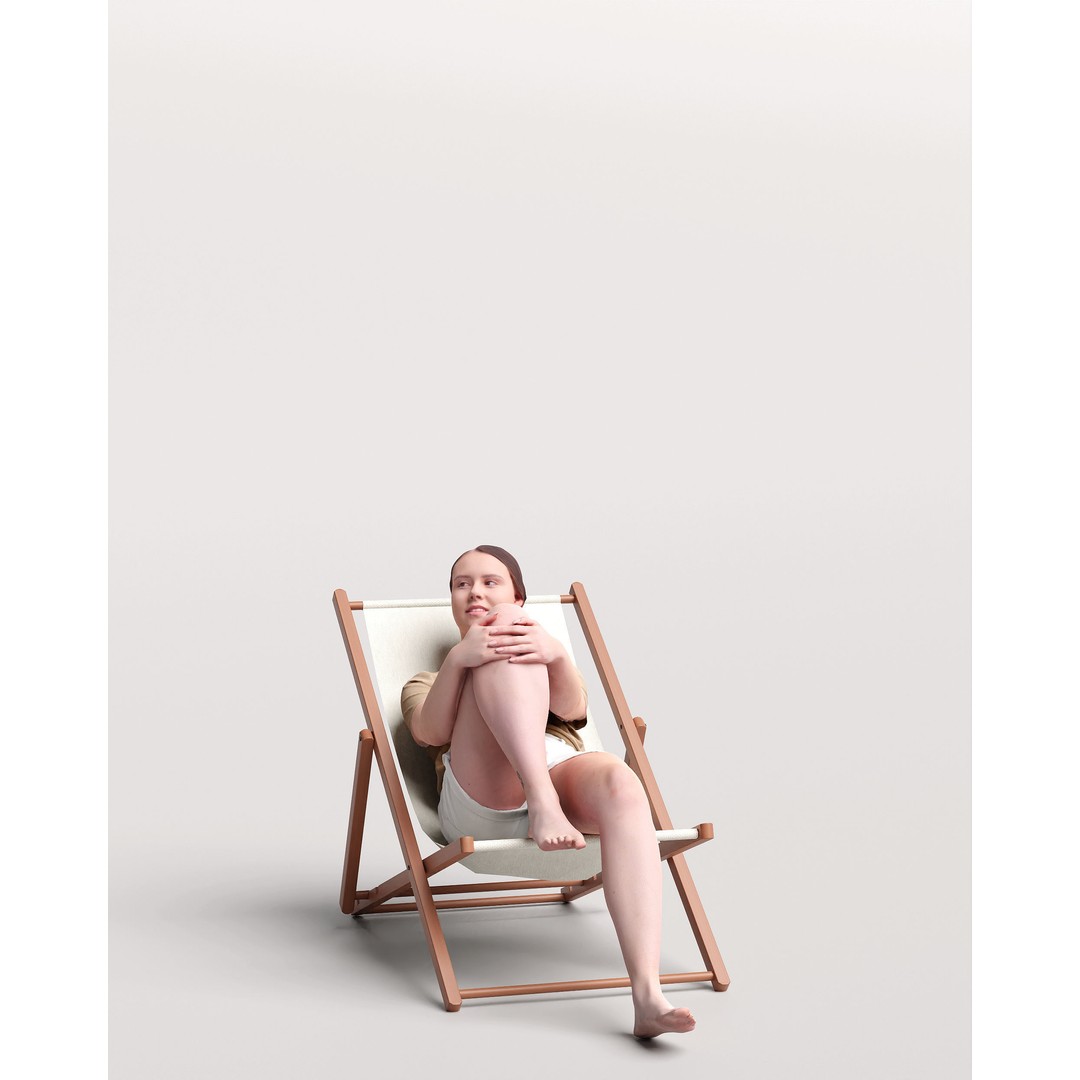 Humano Woman 3D Model – Realistic Posed Character, Multiple Formats - View 3