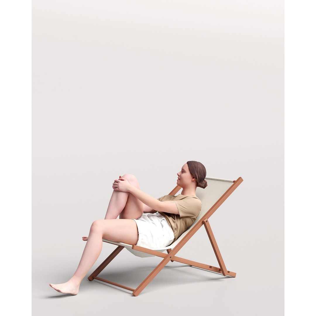 Humano Woman 3D Model – Realistic Posed Character, Multiple Formats - View 7