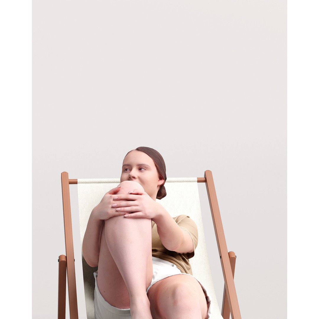 Humano Woman 3D Model – Realistic Posed Character, Multiple Formats - View 8