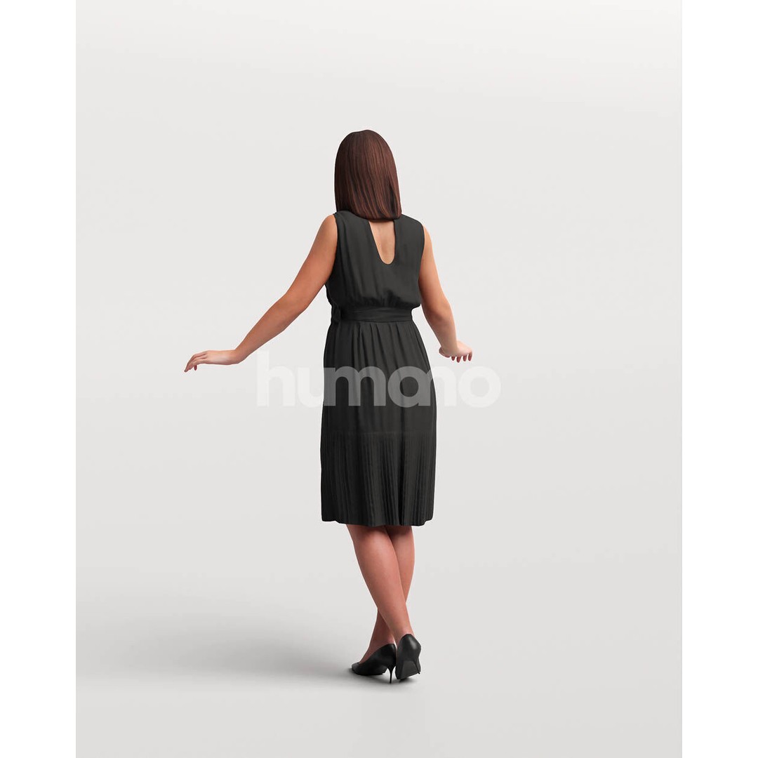 Humano Woman 3D Model – Realistic Posed Character, PBR Textures - View 10