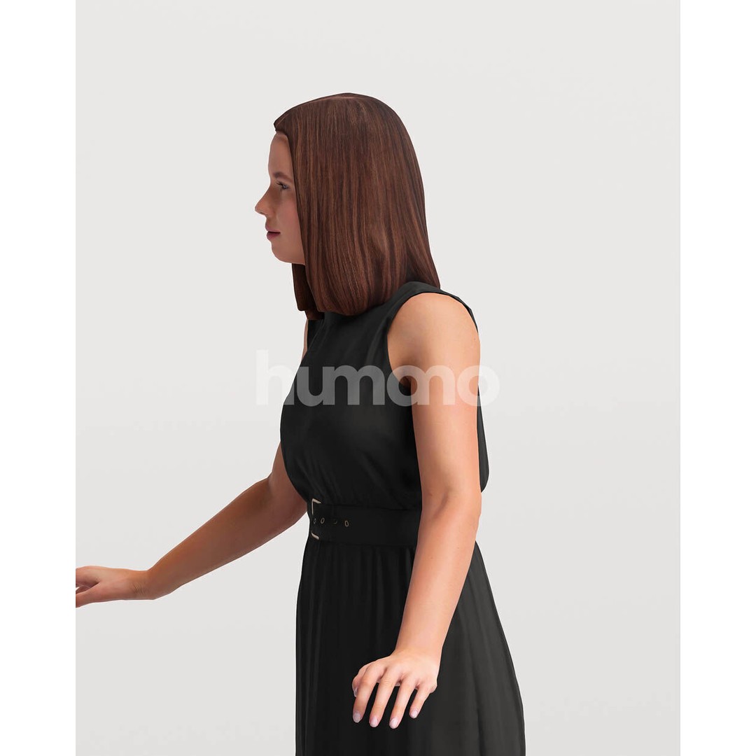 Humano Woman 3D Model – Realistic Posed Character, PBR Textures - View 12