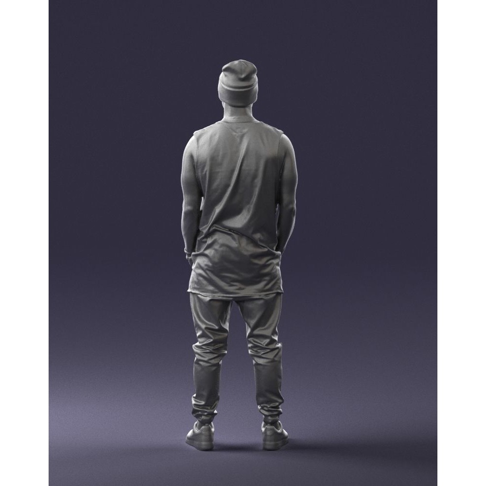 Tattooed Street Man 3D Model – Urban Character with PBR Textures, FBX - View 21