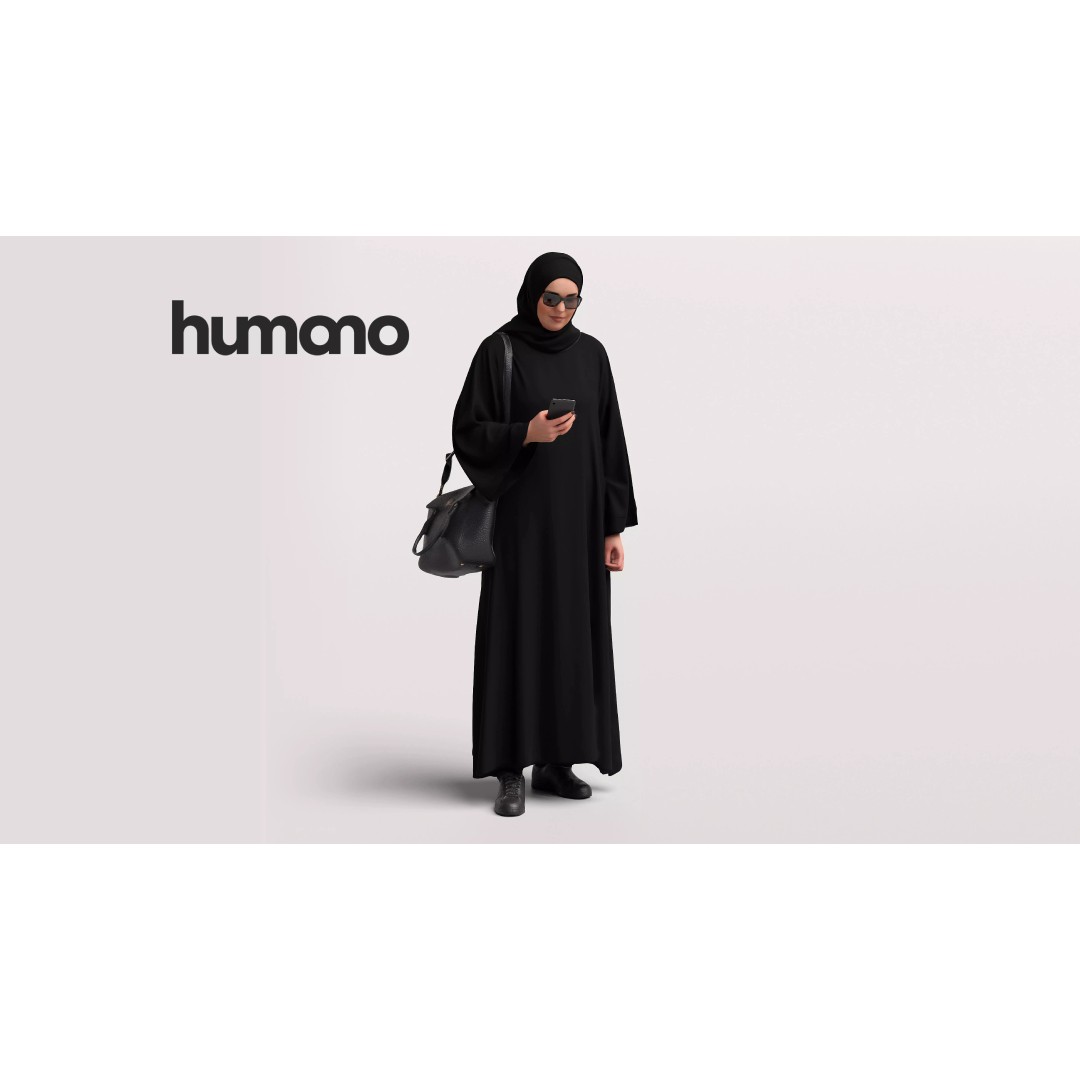 Arab Woman 3D Model – Realistic Character in Abaya, FBX, PBR - View 2