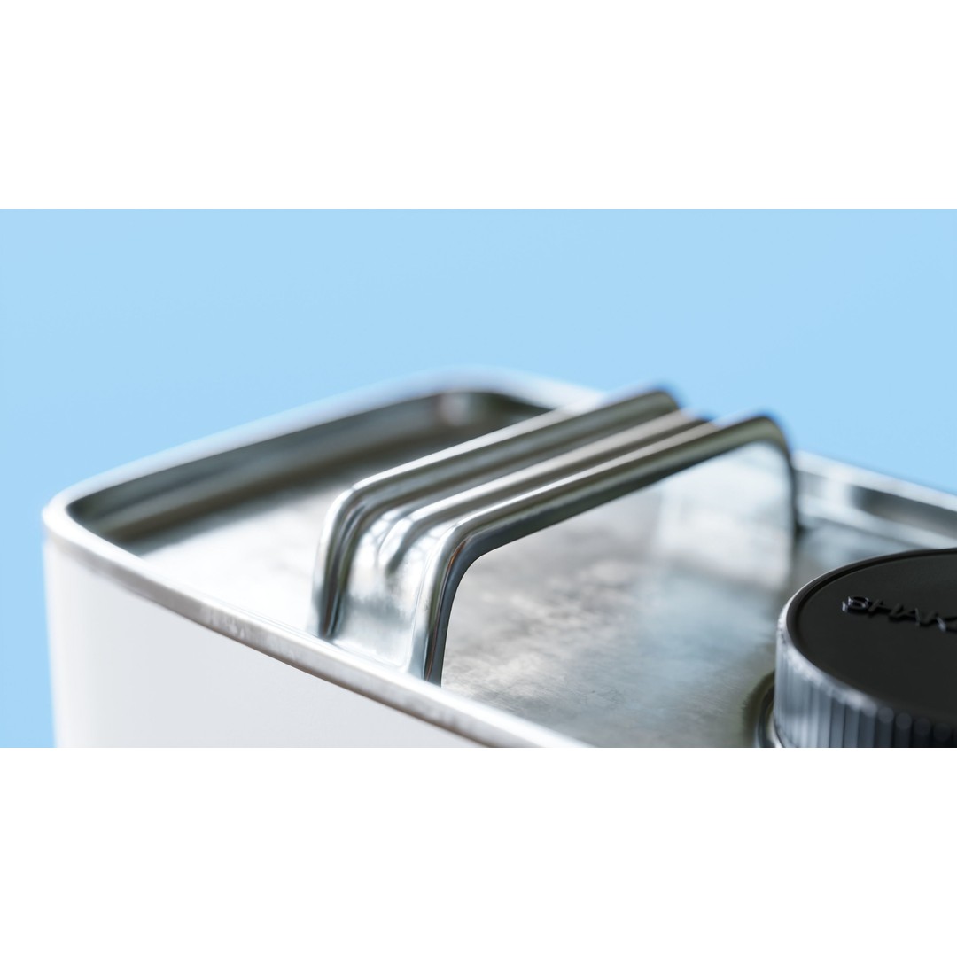 Paint Can 3D Model – Oblong Gallon Steel Can with Textures - View 10