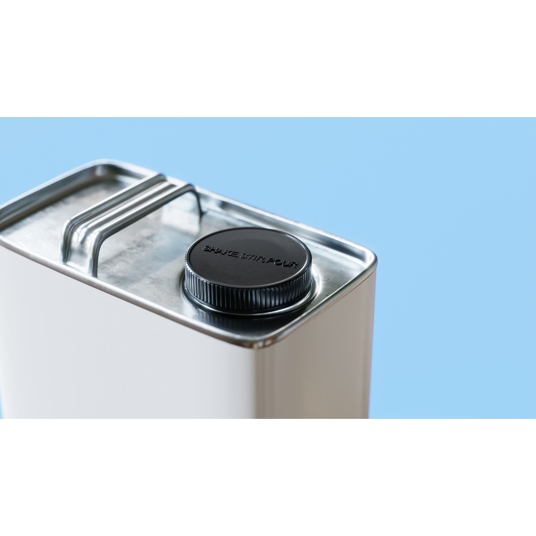 Paint Can 3D Model – Oblong Gallon Steel Can with Textures - View 11