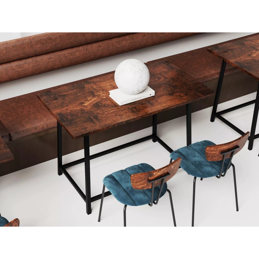 Industrial Cafe Dining Area 3D Model – Modern Coffee Shop Scene, FBX, OBJ - View 10