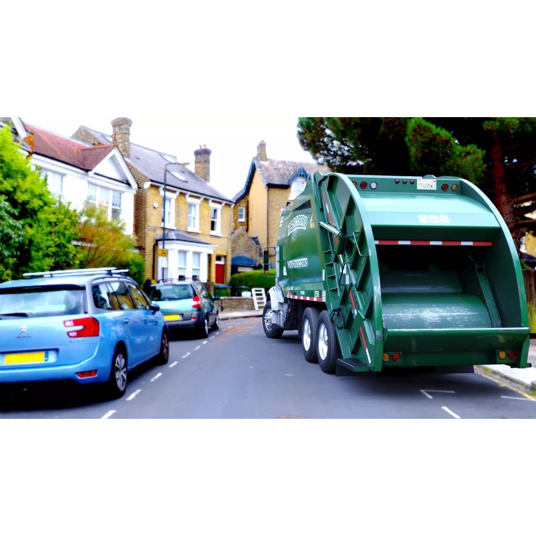 Garbage Truck Body 3D Model – Low Poly Game Asset, FBX, PBR Textures - View 16