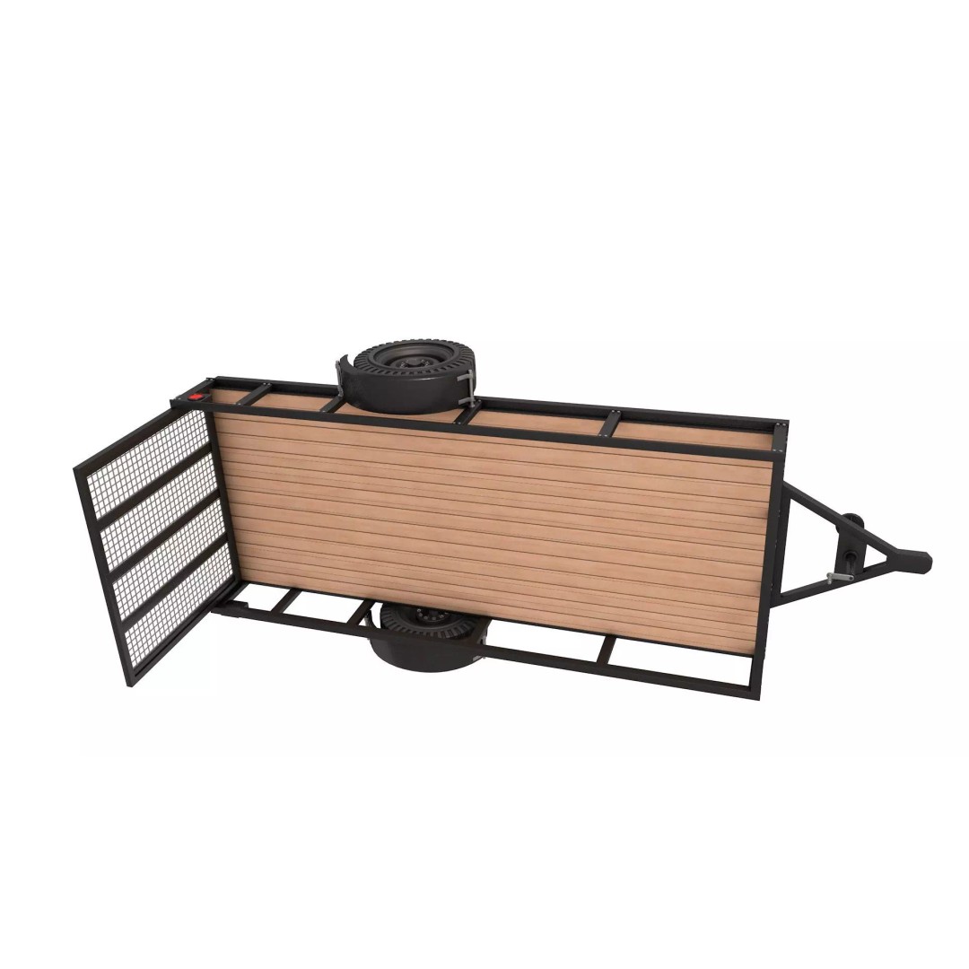 Utility Trailer 3D Model – Low Poly Game Asset, FBX, PBR Textures - View 3