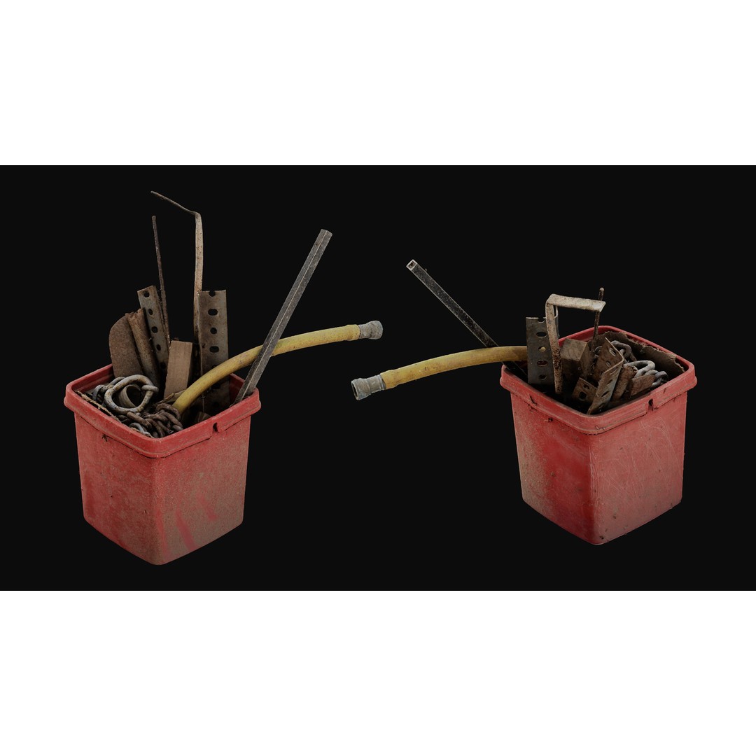 Scanned Props Pack 3D Model – Low Poly Game Assets, FBX & PBR Textures - View 13