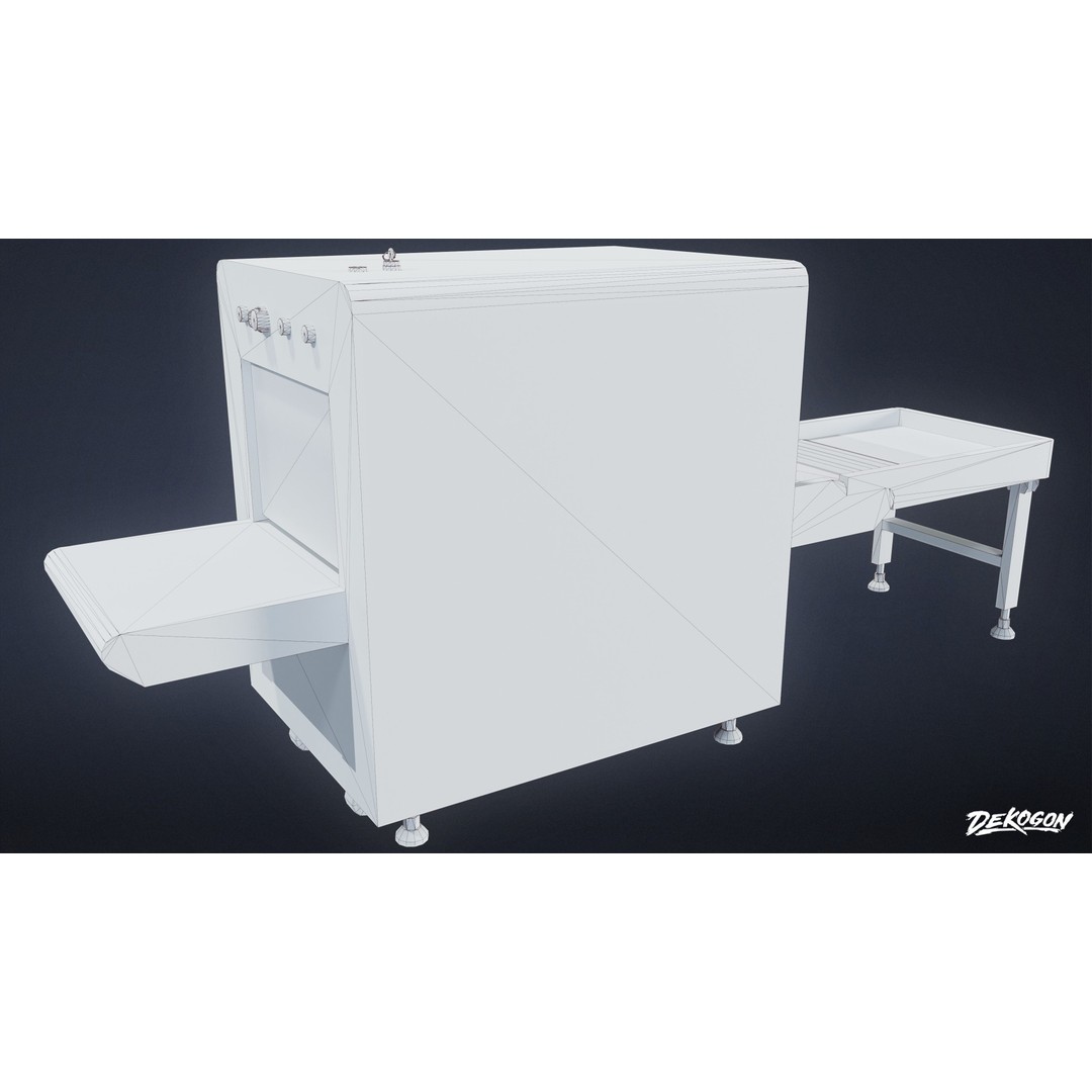 Xray Machine 3D Model – Low Poly Game Asset, FBX with PBR Textures