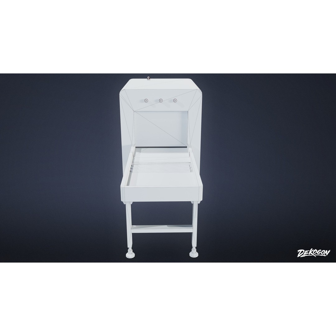 Xray Machine 3D Model – Low Poly Game Asset, FBX with PBR Textures - View 10