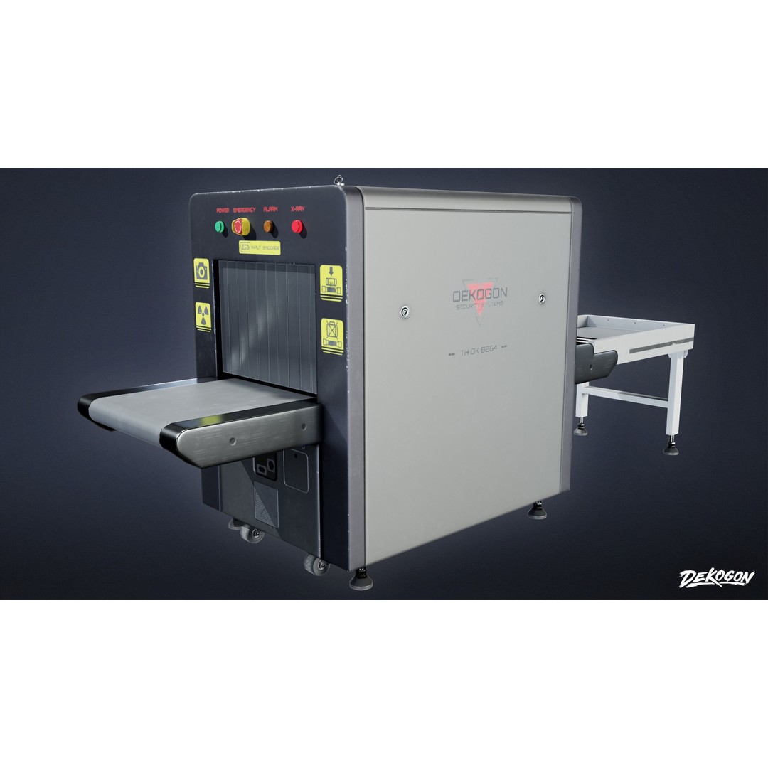 Xray Machine 3D Model – Low Poly Game Asset, FBX with PBR Textures - View 5