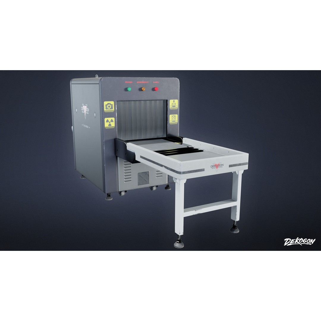 Xray Machine 3D Model – Low Poly Game Asset, FBX with PBR Textures - View 7