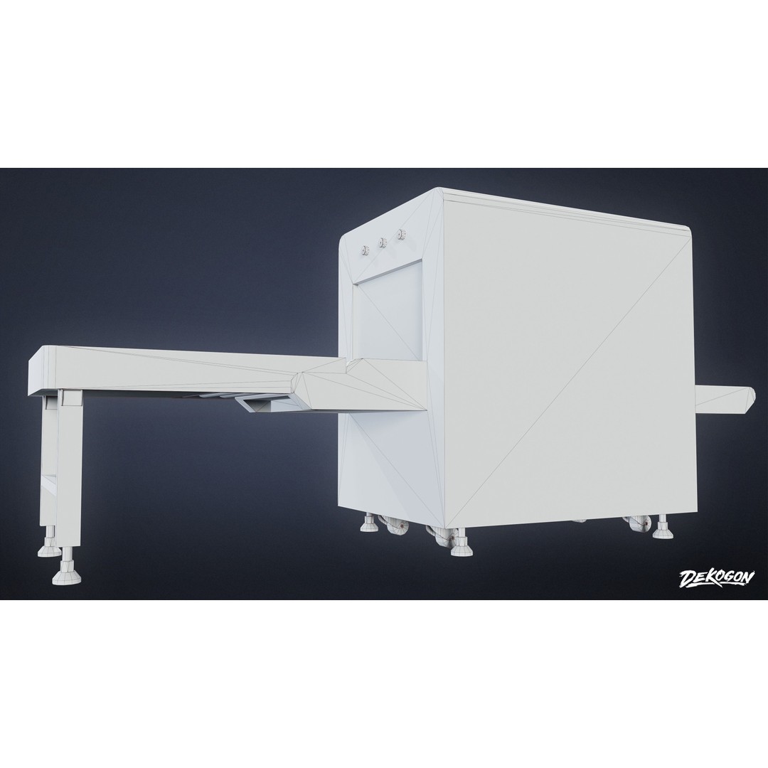 Xray Machine 3D Model – Low Poly Game Asset, FBX with PBR Textures - View 9