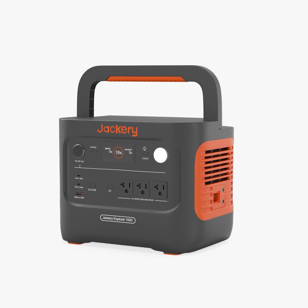 Jackery Explorer 1000 v2 3D Model – High-Quality Portable Power Station, FBX, PBR - View 15