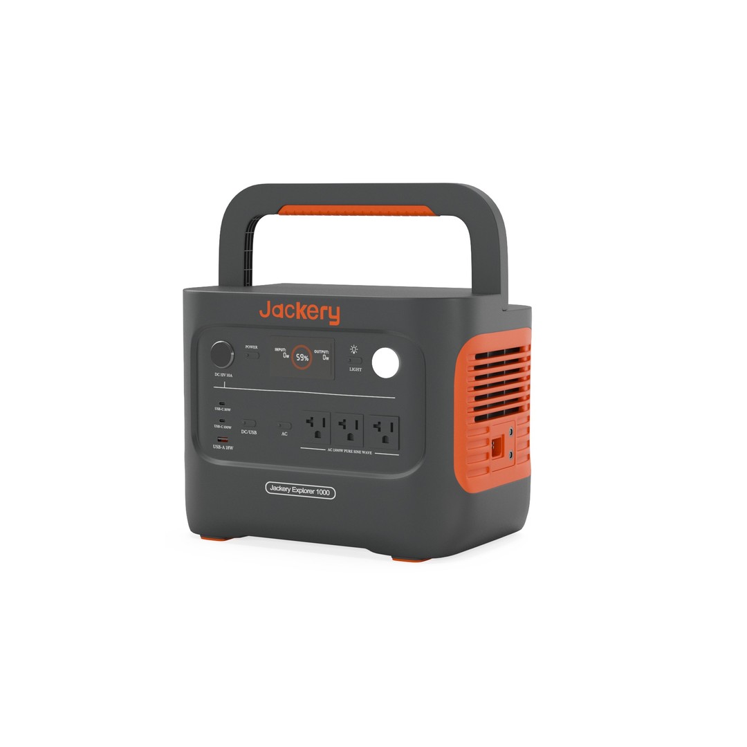 Jackery Explorer 1000 v2 3D Model – High-Quality Portable Power Station, FBX, PBR - View 3