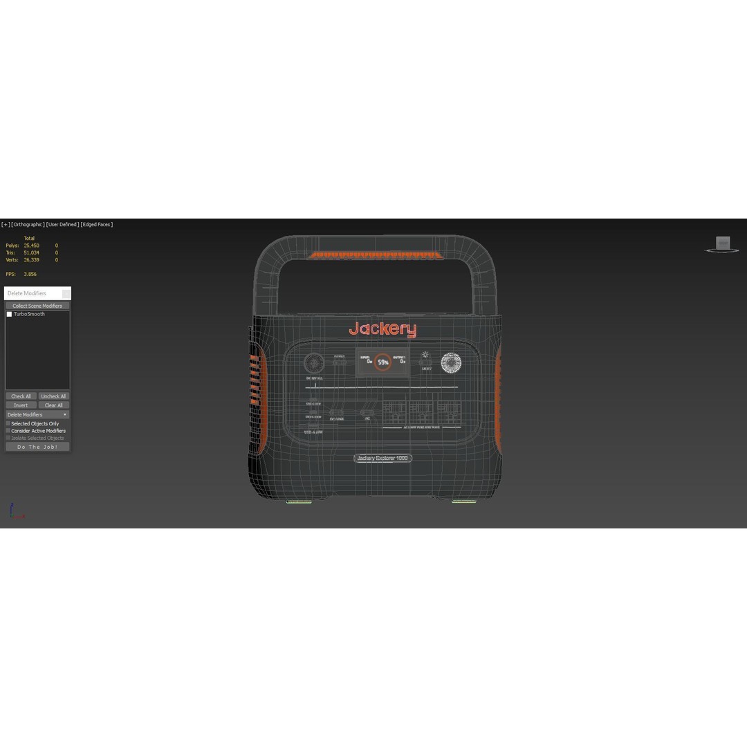 Jackery Explorer 1000 v2 3D Model – High-Quality Portable Power Station, FBX, PBR - View 5