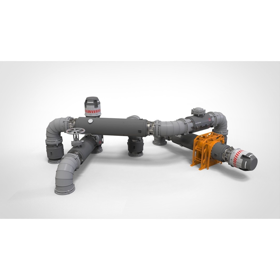 Sci-Fi Modular Environment 3D Model – Industrial Urban Asset, FBX - View 11
