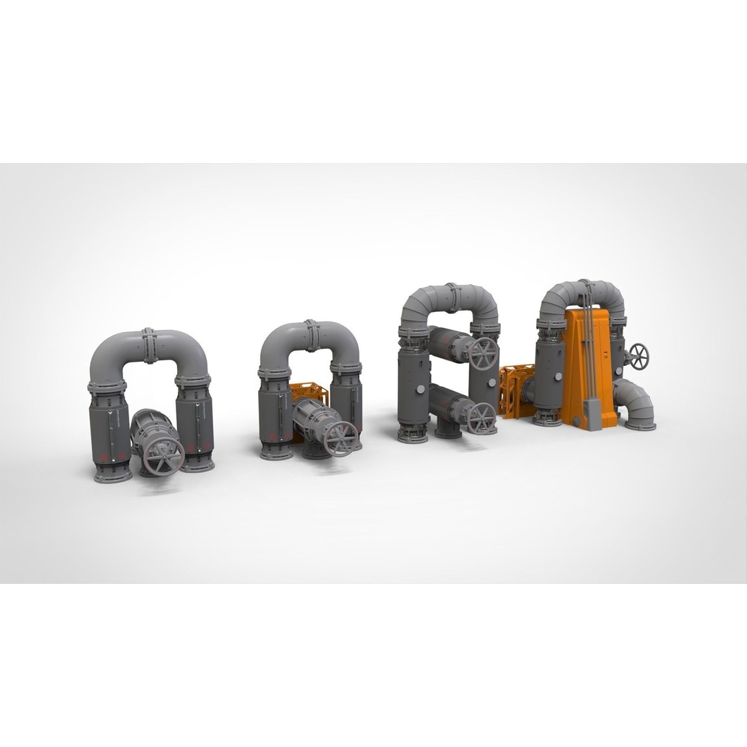 Sci-Fi Modular Environment 3D Model – Industrial Urban Asset, FBX - View 15