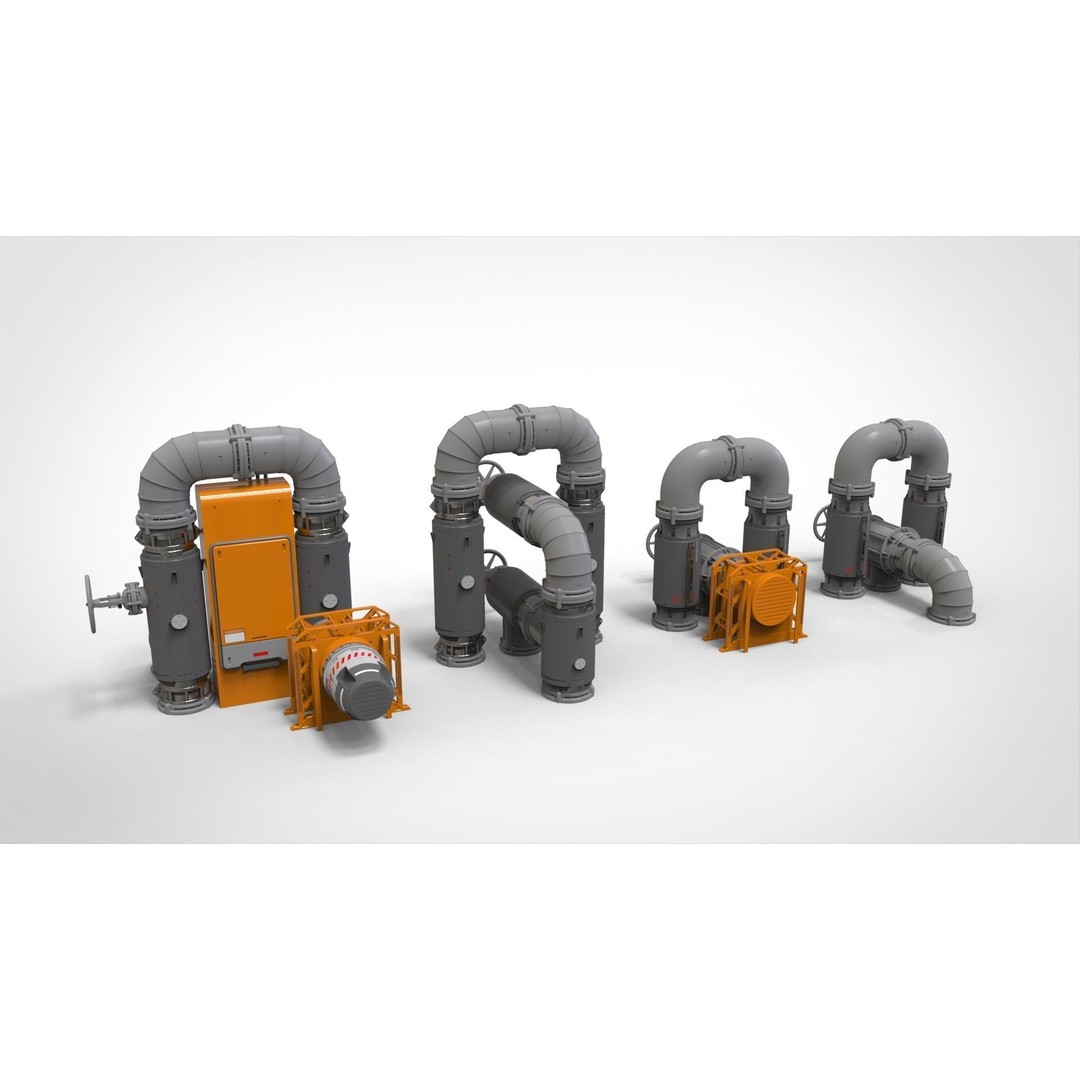 Sci-Fi Modular Environment 3D Model – Industrial Urban Asset, FBX - View 16