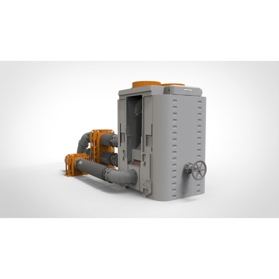 Sci-Fi Modular Environment 3D Model – Industrial Urban Asset, FBX - View 18