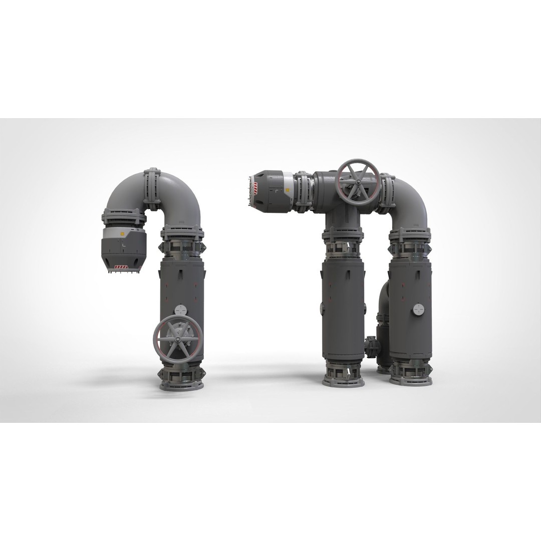 Sci-Fi Modular Environment 3D Model – Industrial Urban Asset, FBX - View 26