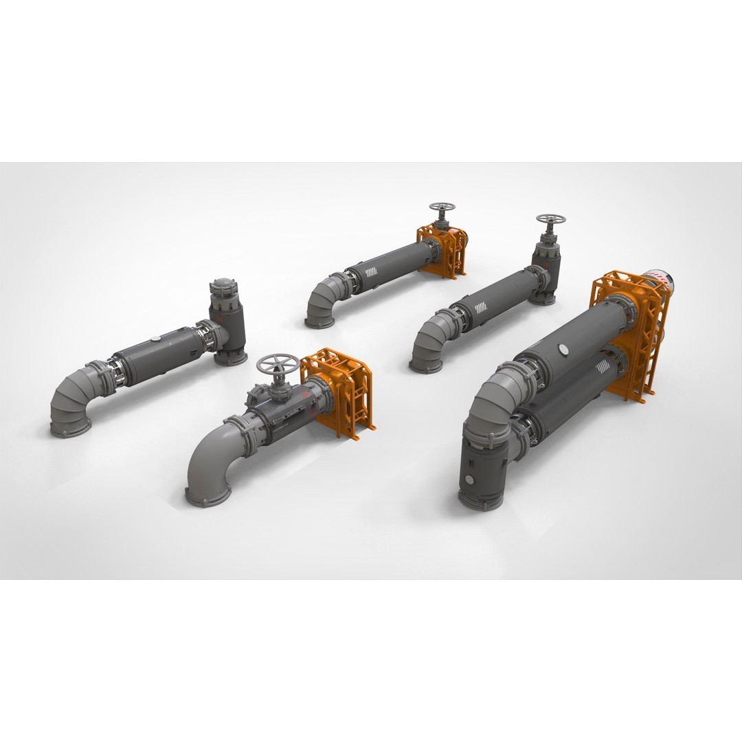 Sci-Fi Modular Environment 3D Model – Industrial Urban Asset, FBX - View 29