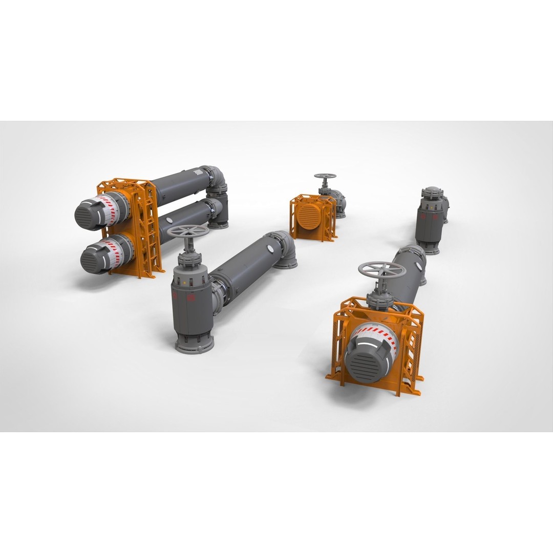 Sci-Fi Modular Environment 3D Model – Industrial Urban Asset, FBX - View 30