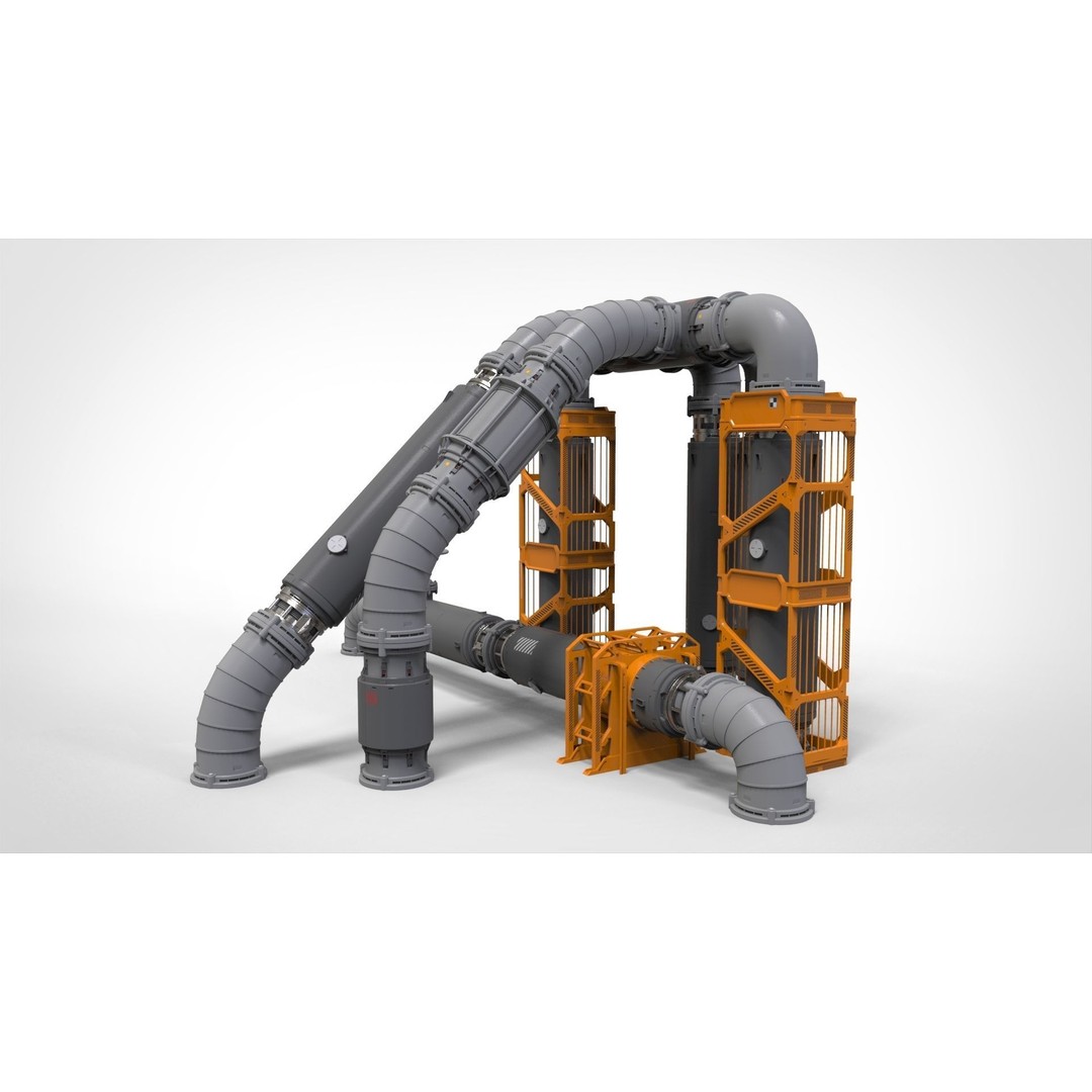 Sci-Fi Modular Environment 3D Model – Industrial Urban Asset, FBX - View 5