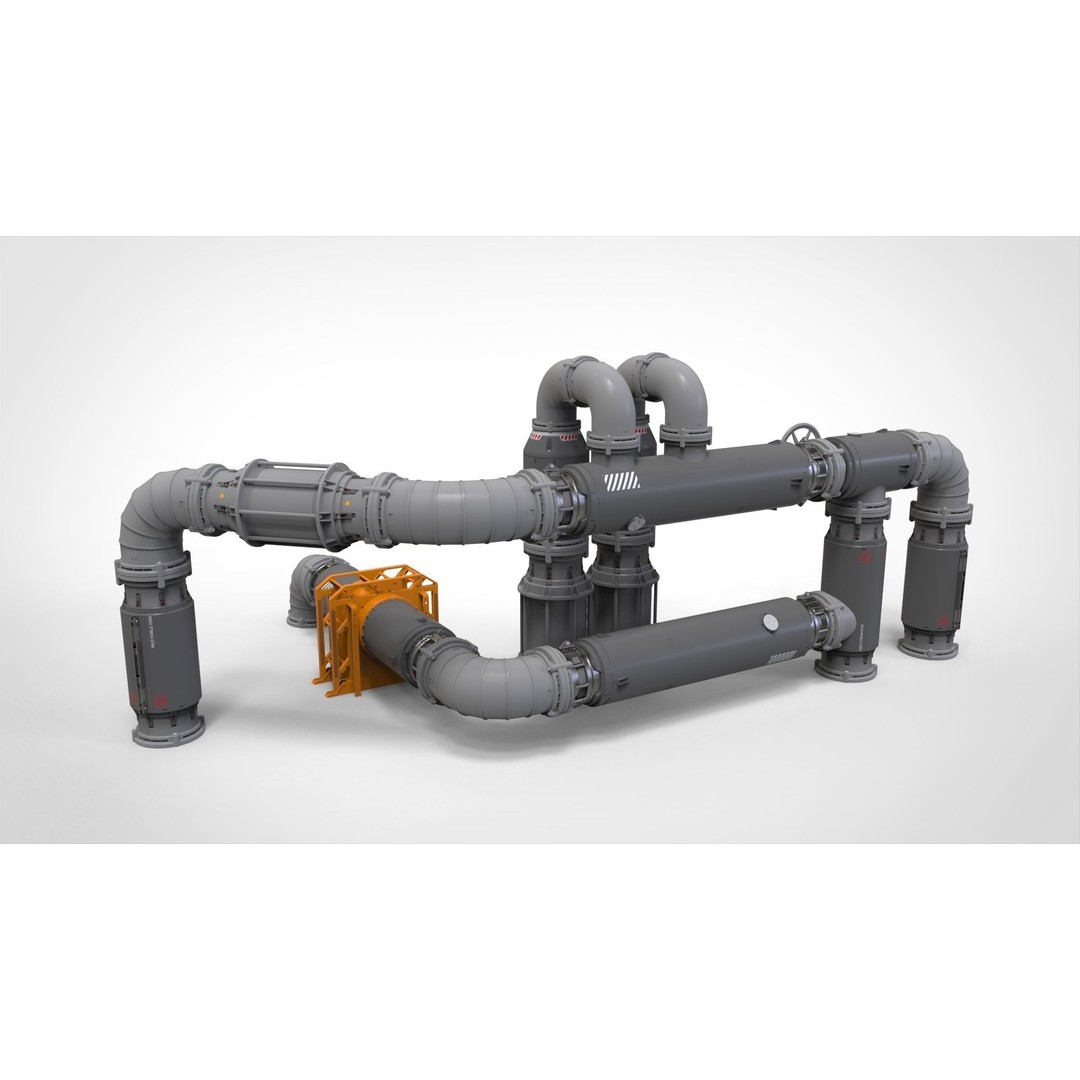 Sci-Fi Modular Environment 3D Model – Industrial Urban Asset, FBX - View 9