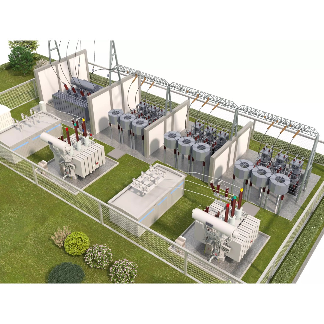 Electricity Sub Station 3D Model – PBR Textured Industrial Asset, FBX/OBJ - View 5