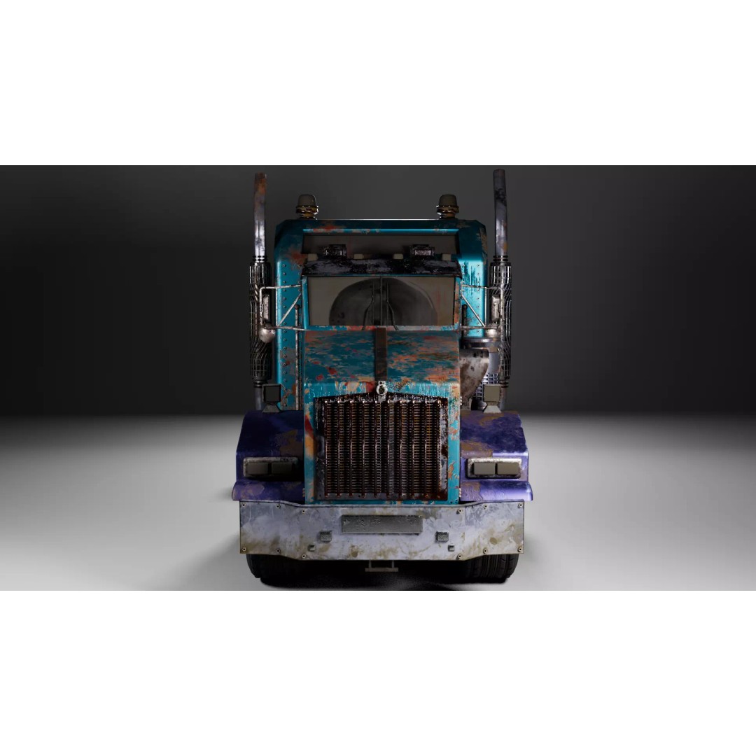 Kenworth T-800 Aerodyne 3D Model – Low Poly PBR Truck Asset, FBX - View 10