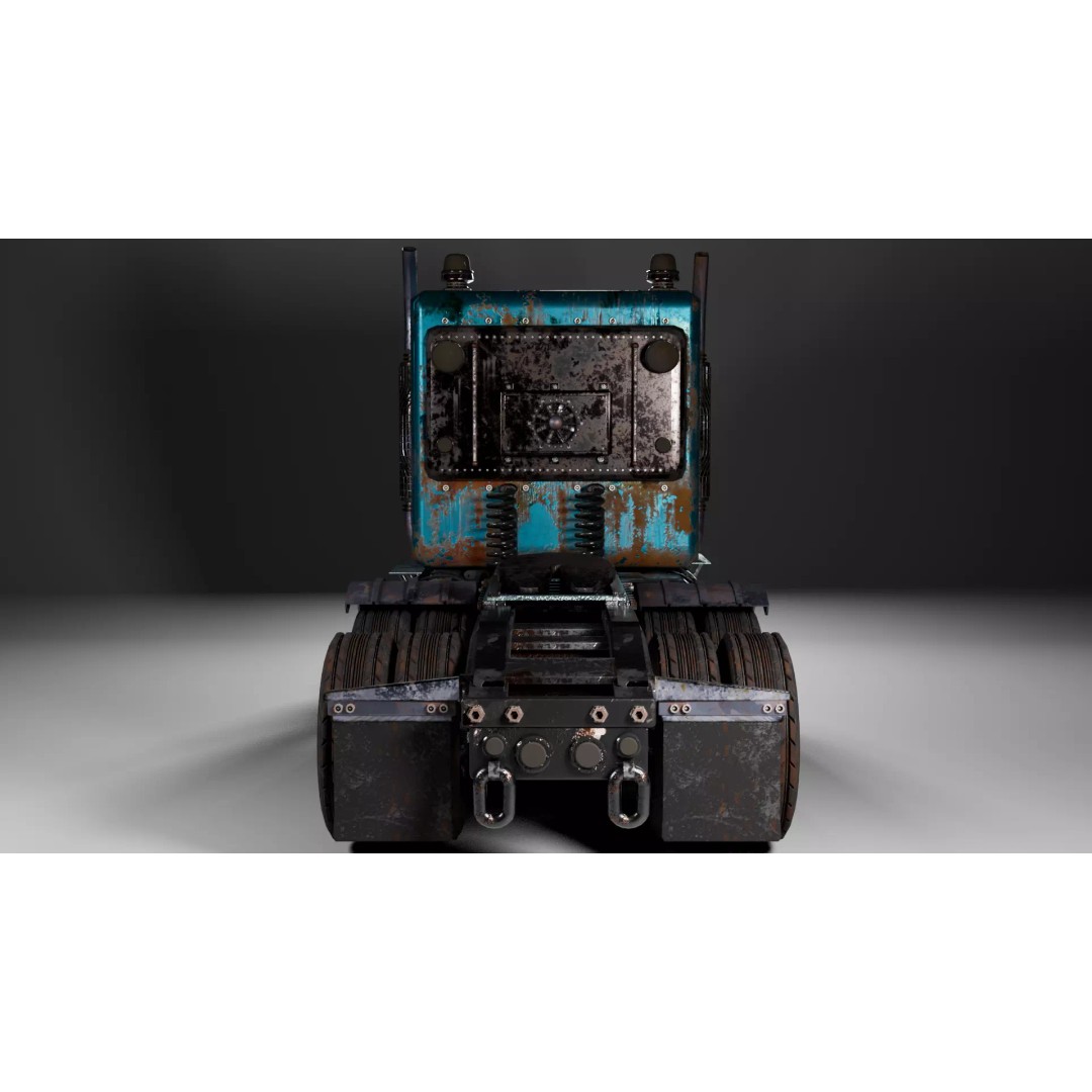 Kenworth T-800 Aerodyne 3D Model – Low Poly PBR Truck Asset, FBX - View 11