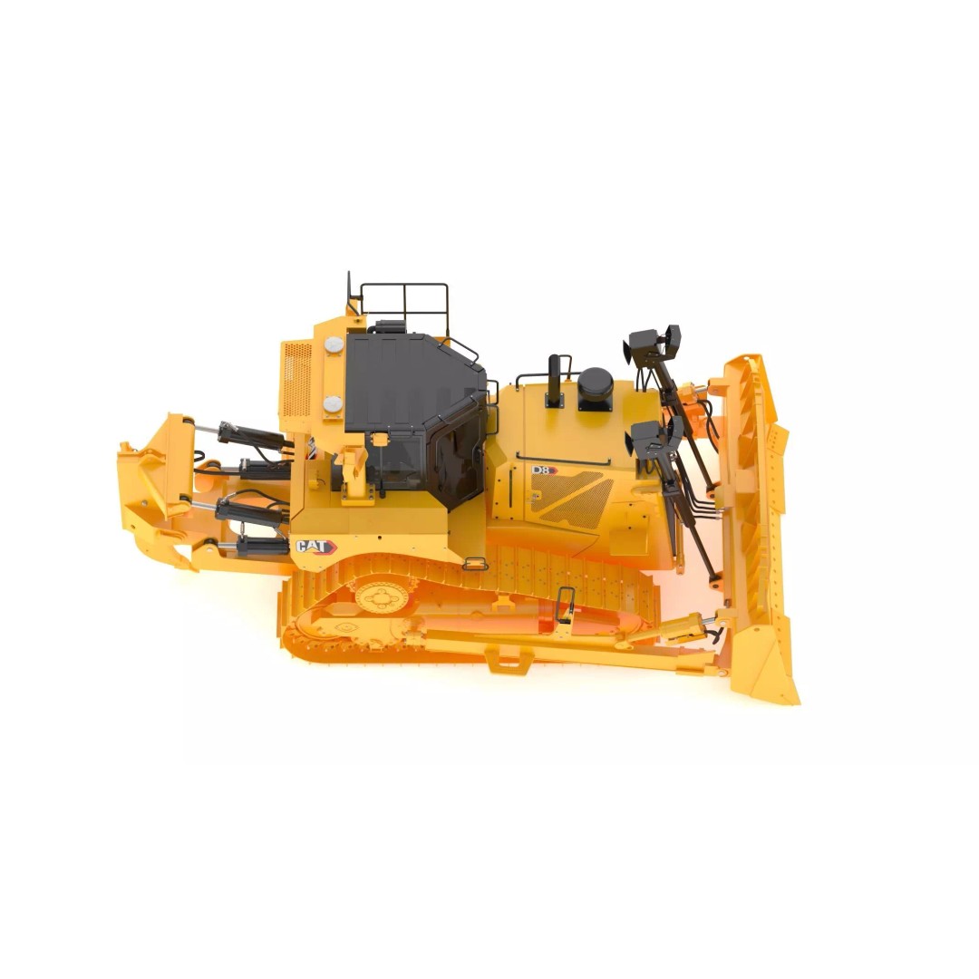 Caterpillar D8 Dozer 3D Model – High Poly Industrial Asset, FBX, OBJ - View 10