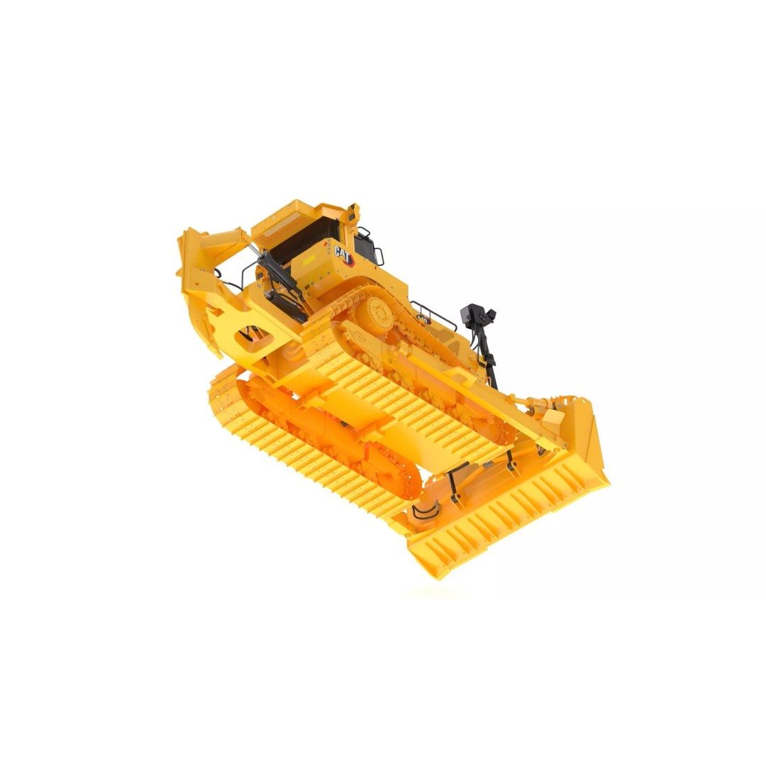 Caterpillar D8 Dozer 3D Model – High Poly Industrial Asset, FBX, OBJ - View 11