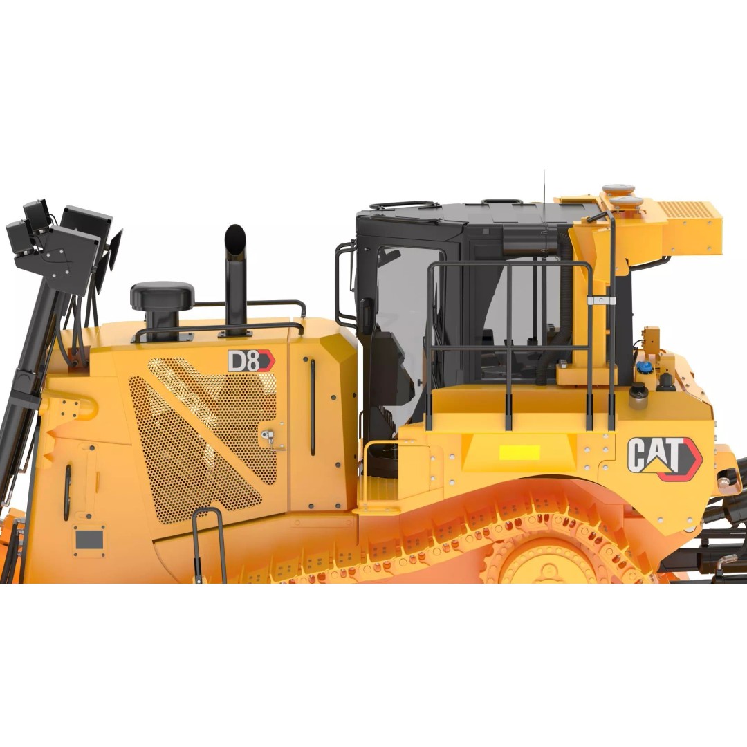 Caterpillar D8 Dozer 3D Model – High Poly Industrial Asset, FBX, OBJ - View 16