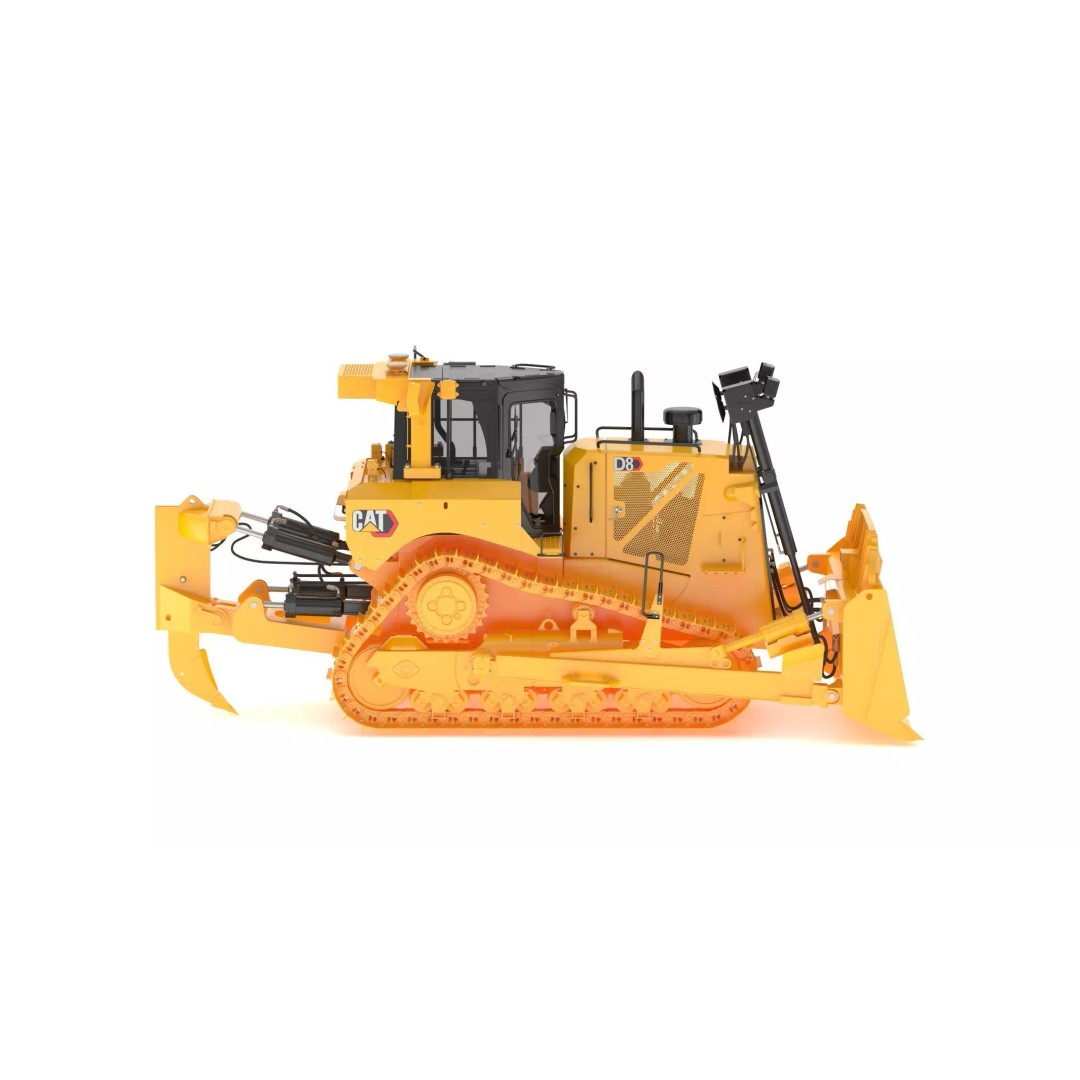 Caterpillar D8 Dozer 3D Model – High Poly Industrial Asset, FBX, OBJ - View 2