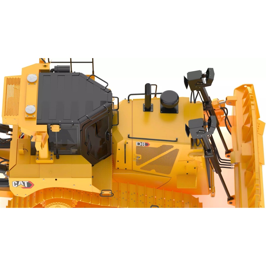 Caterpillar D8 Dozer 3D Model – High Poly Industrial Asset, FBX, OBJ - View 20