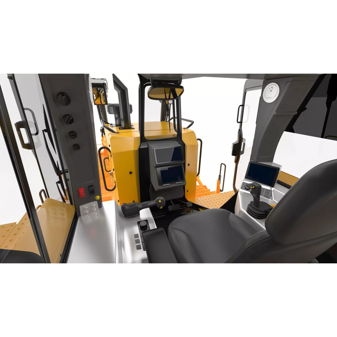 Caterpillar D8 Dozer 3D Model – High Poly Industrial Asset, FBX, OBJ - View 22