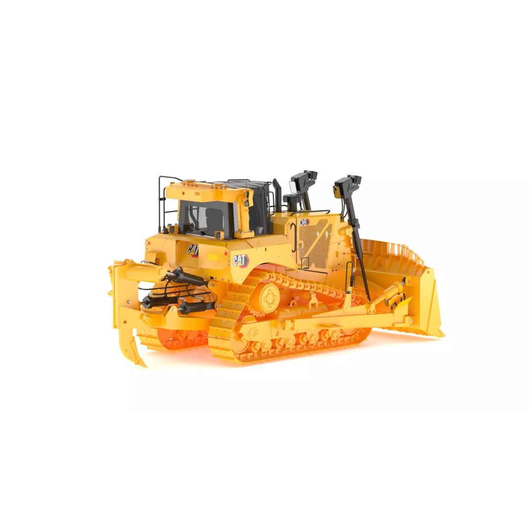 Caterpillar D8 Dozer 3D Model – High Poly Industrial Asset, FBX, OBJ - View 3
